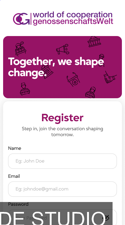 A news Platform for German Cooperatives mobile 4